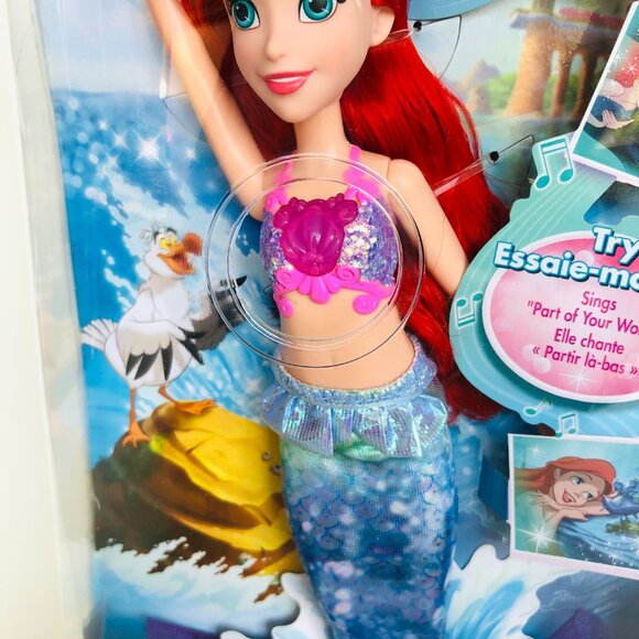 New in Box-Hasbro Disney Princess Shimmering Lights And Song Ariel Singing Doll - Picture 6 of 14
